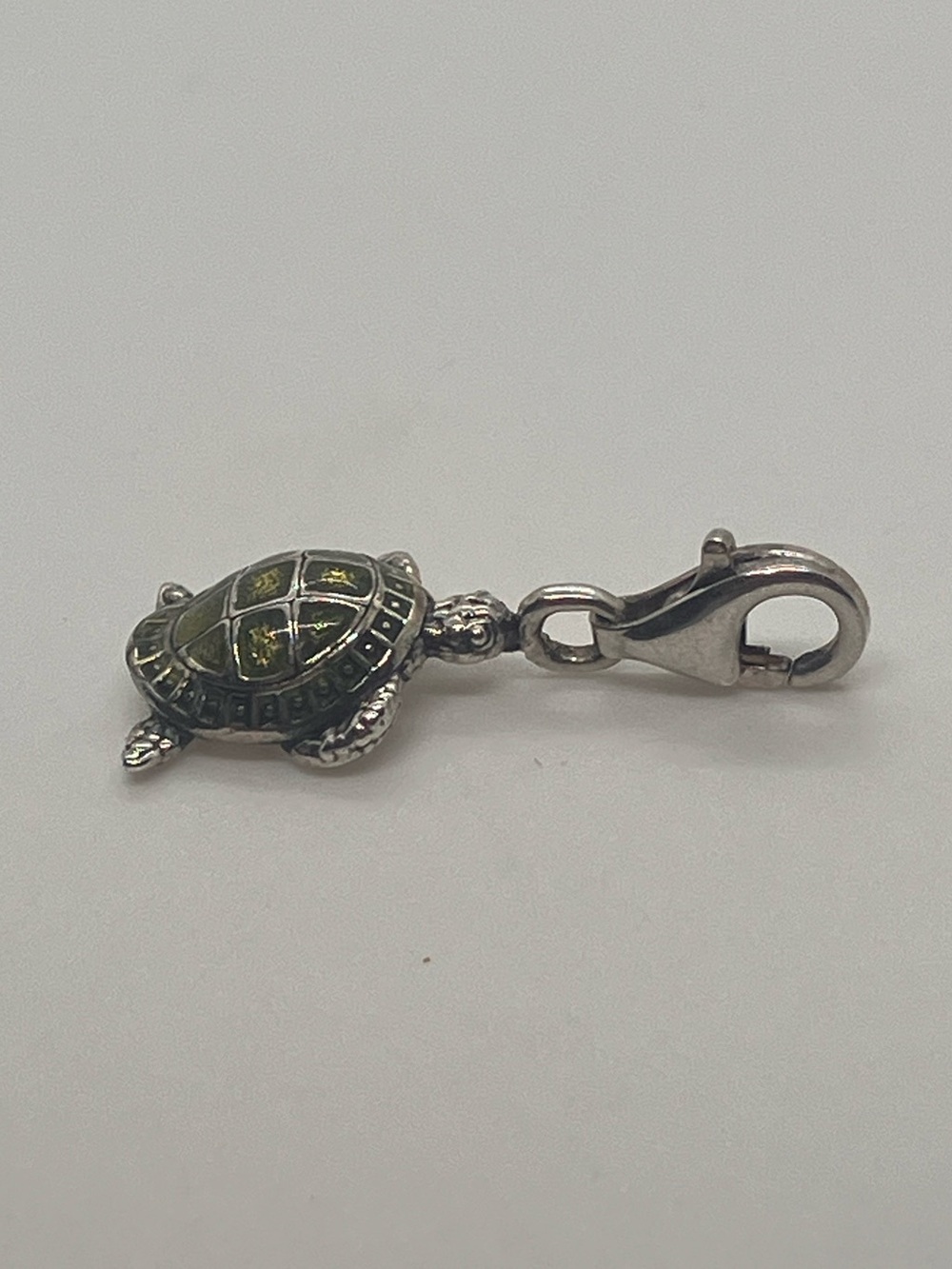 Thomas Sabo 925 Sterling Silver Green Enamel Sea Turtle Charm Retired